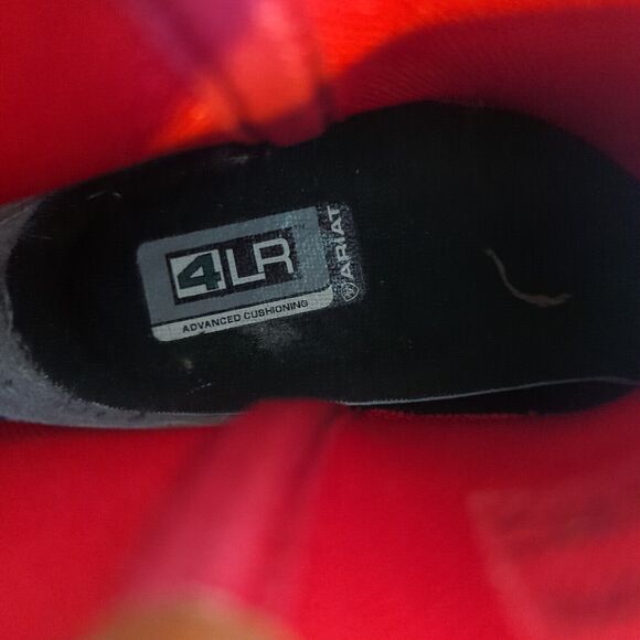 ARIAT Girls' Stars & Stripes - Size 2 / Snip Toe Cowboy Boots Leather Red Blue - Picture 10 of 10